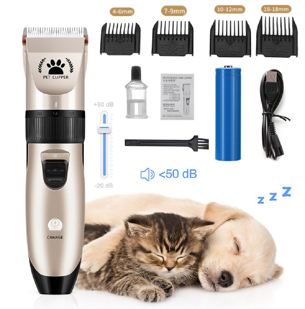 Professional Pet Dog Cat Animal Clippers Hair Grooming Cordless Trimmer Shaver 