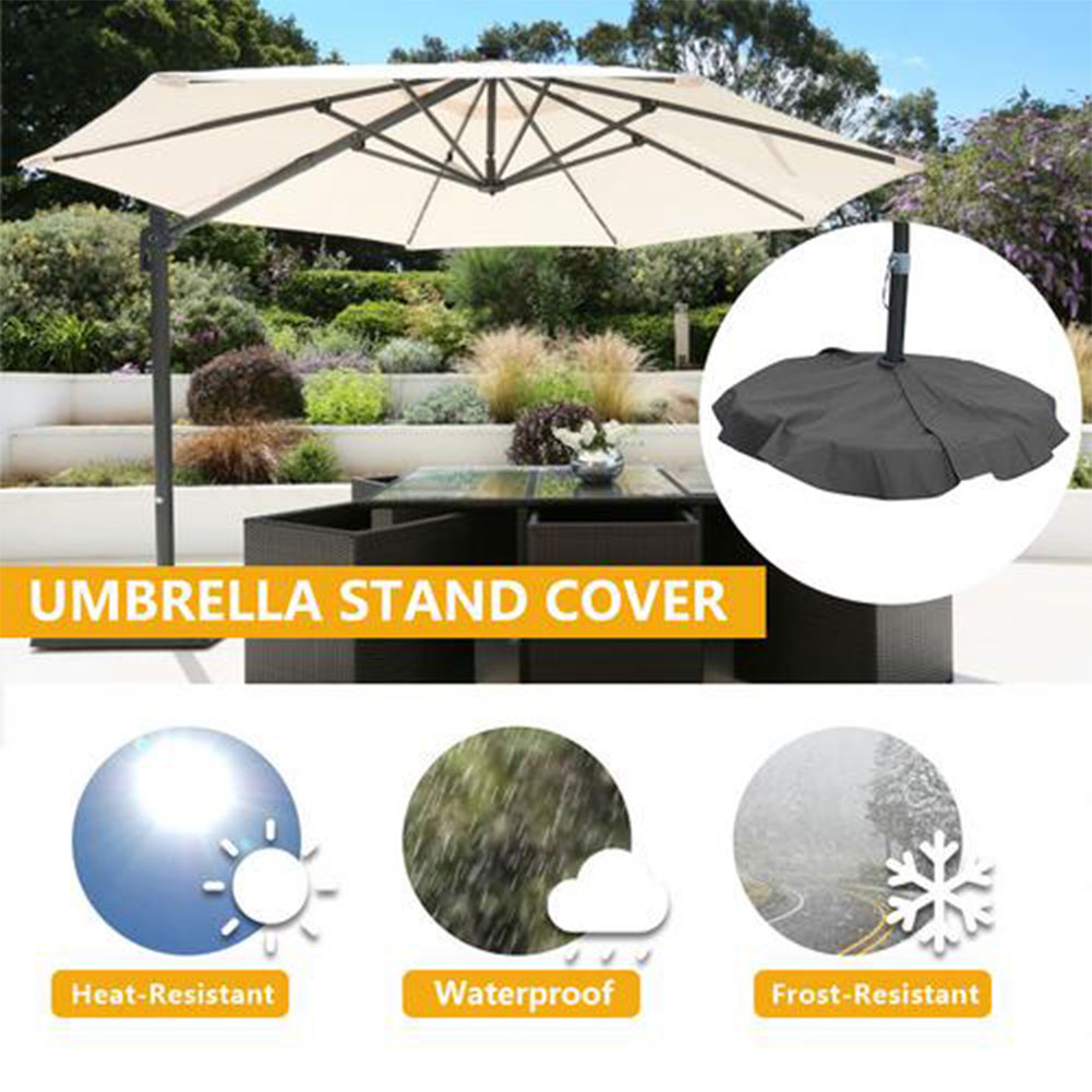 Outdoor Patio Umbrella Stand Base Weatherproof Cover Sun Umbrella Base Rain Cover Garden Outdoor Umbrella Stand Dust Cover Best Promo 8740d Cicig